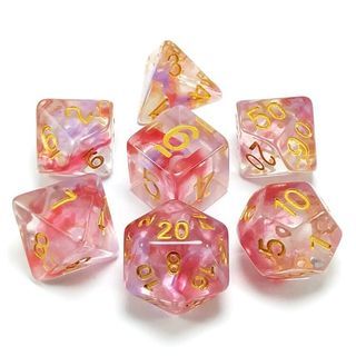 Faerie Fire Dice Set (7pcs) for Dungeons & Dragons