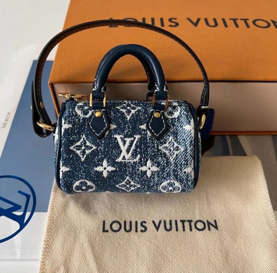 LOUIS VUITTON Monogram Micro Speedy Bag Charm