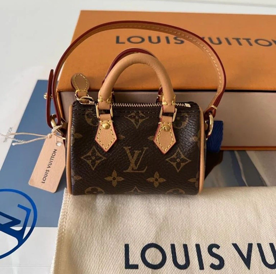 LOUIS VUITTON Monogram Micro Speedy Bag Charm