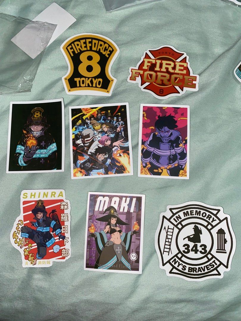 fire force stickers, Hobbies & Toys, Stationery & Craft, Art & Prints ...