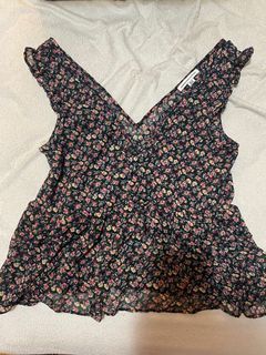 Floral Frill Top