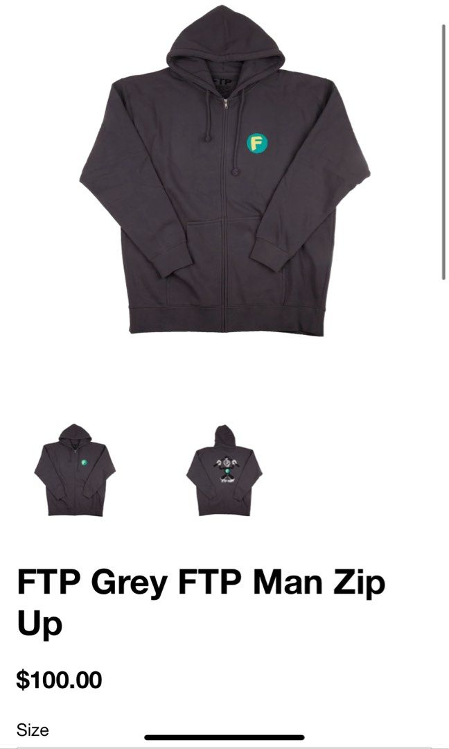 Ftp zip up hoodie online