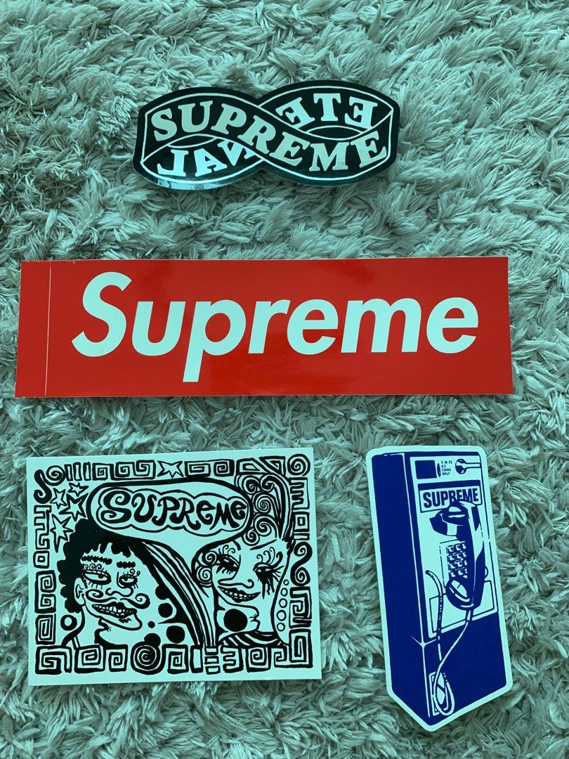 Full Set Supreme Stickers from Supreme Store Authentic Hobbies