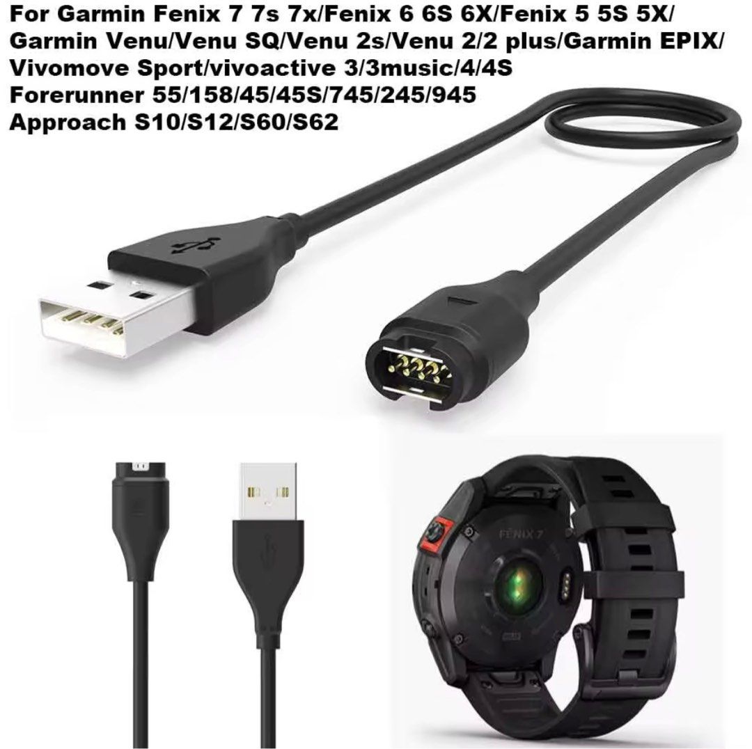 Garmin Charger Fenix 7 7S 7X 6 6X 6S 5S Garmin Forerunner 945 935