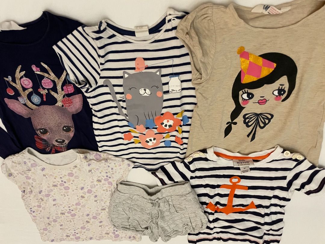 Girl s clothes sz 80cmH 6pcs for 1 price