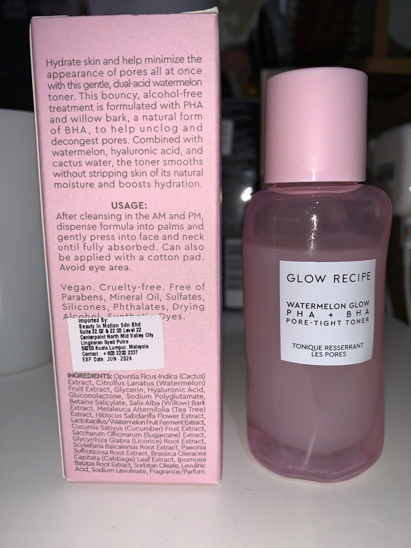Glow Recipe Watermelon Glow PHA BHA Pore Tight Toner Beauty glow-recipe-watermelon-glow-pha-bha-pore-tight-toner-beauty