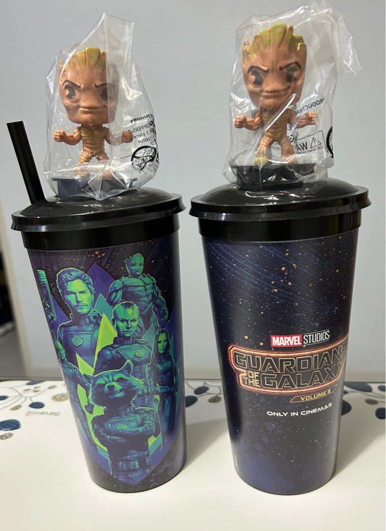 Guardians of the Galaxy Cup with Groot Figurine, Hobbies & Toys