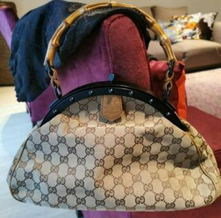 💯 AUTHENTIC GUCCI BAMBOO CARRY BAG