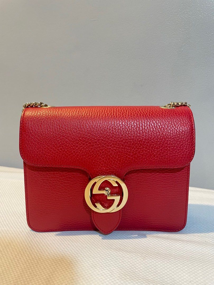 Gucci Interlocking G Crossbody Bag, Luxury, Bags & Wallets on Carousell