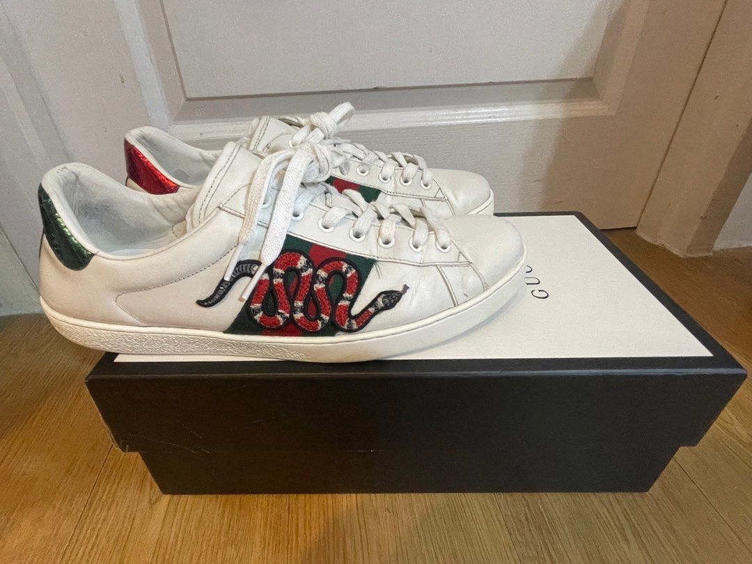 Gucci ace best sale snake trainers