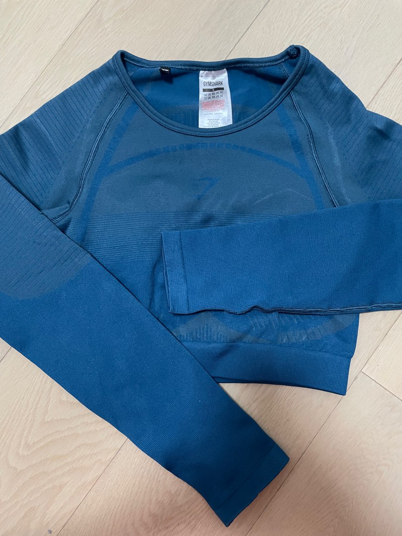 VITAL SEAMLESS 2.0 CROP TOP Woodland Green Marl, 女裝, 運動服裝