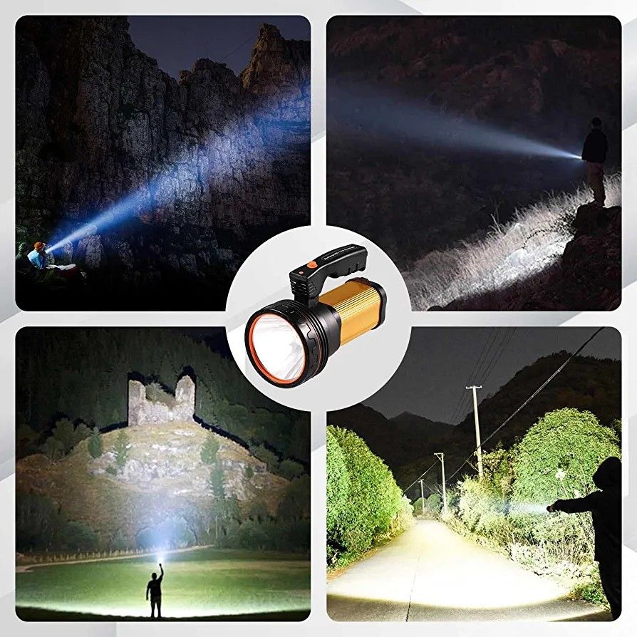 Heavy-duty Powerful Rechargeable LED Torchlight, Super Bright Handheld