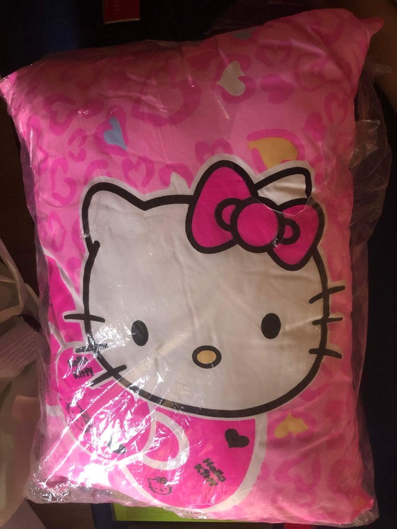 Hello kitty pillow (malambot), Furniture & Home Living, Bedding ...