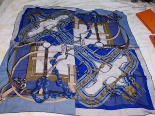 hermes silk cashmere  140 scarf