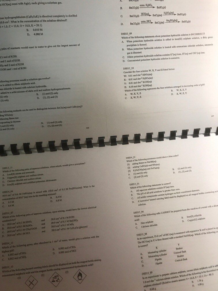 Hkdse chemistry by topic carousell
