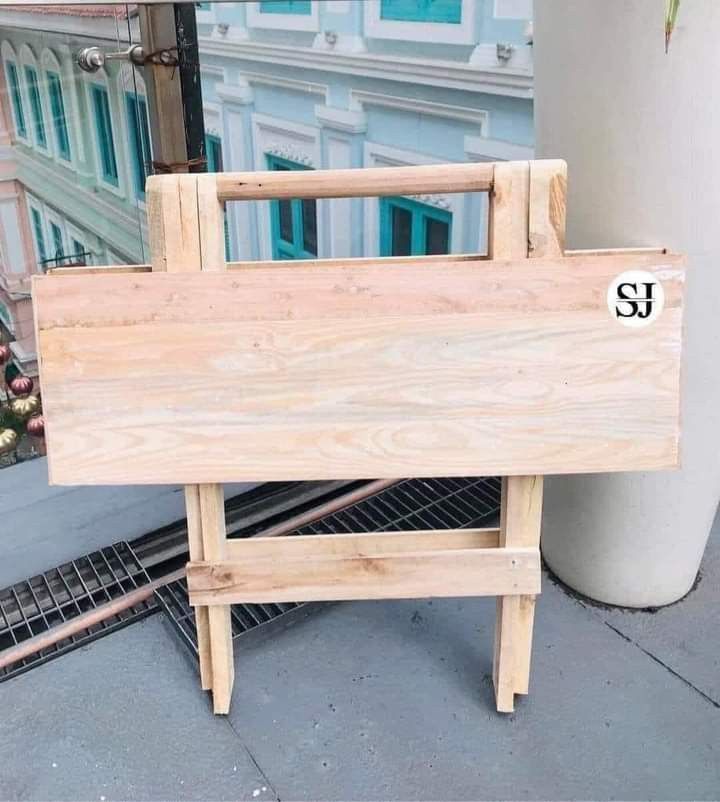 HOME BUDDIES PALOCHINA WOODEN FOLDING TABLE, Furniture & Home Living