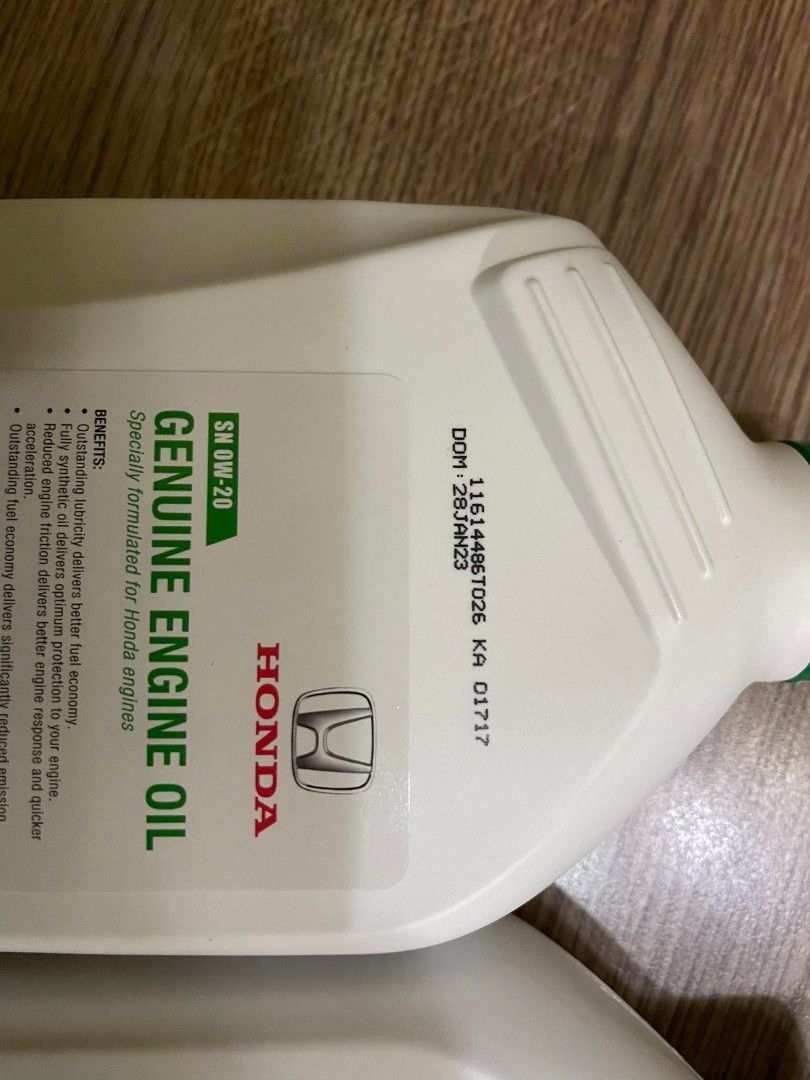 Honda Fully Synthetic Engine Oil, Car Parts & Accessories, Engine and Aircon Parts and