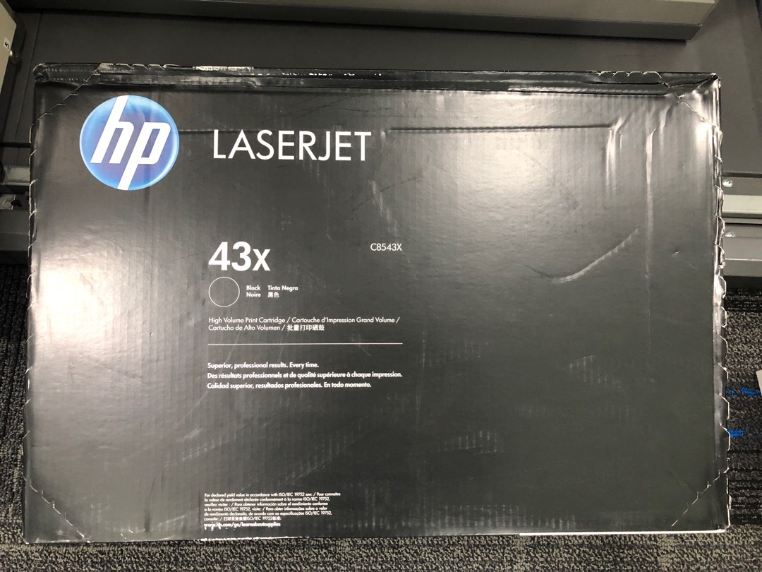 HP original 43X (C8543X) toner, Computers & Tech, Printers, Scanners ...