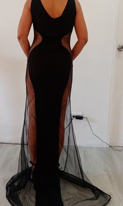 Sheer side hotsell panel dress