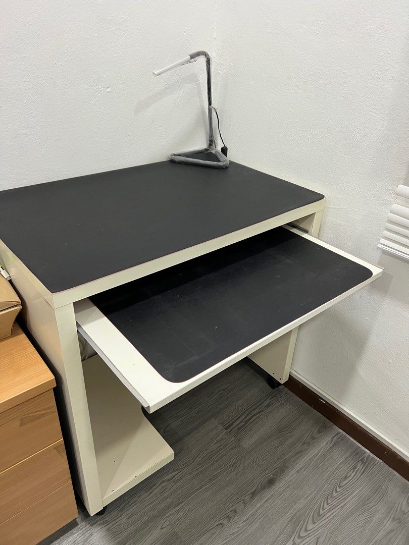 Ikea computer table (white), Furniture & Home Living, Furniture, Tables & Sets on Carousell