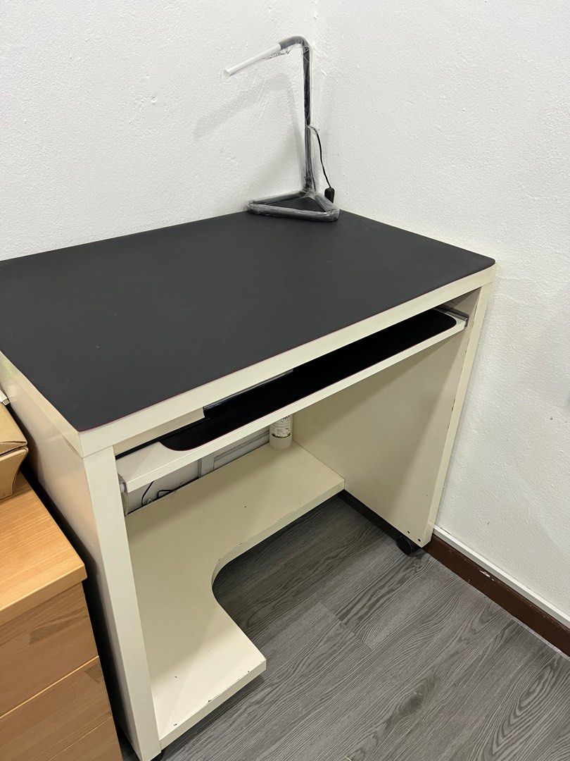 Ikea computer table (white), Furniture & Home Living, Furniture, Tables & Sets on Carousell