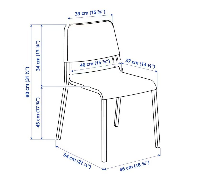 (IKEA) Dining Chair Kerusi Makan, Furniture & Home Living, Furniture