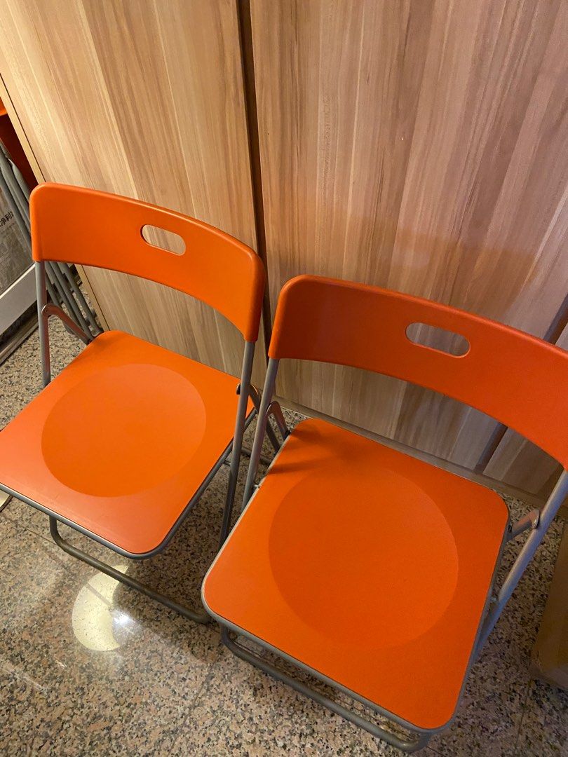 IKEA FOLDING CHAIRS, Furniture & Home Living, Furniture, Chairs on