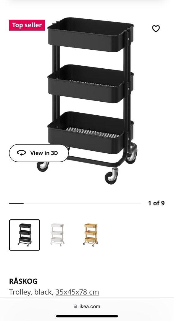 Ikea kitchen trolleys, Furniture & Home Living, Furniture, Shelves