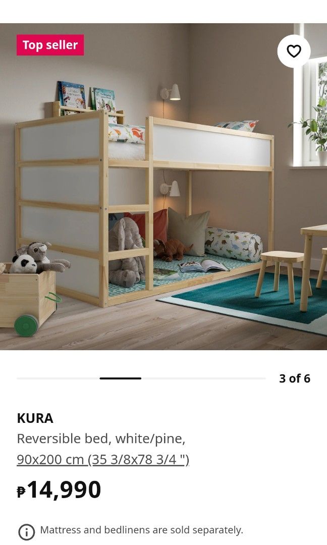 Ikea Kura bunk bed, Furniture & Home Living, Furniture, Bed Frames