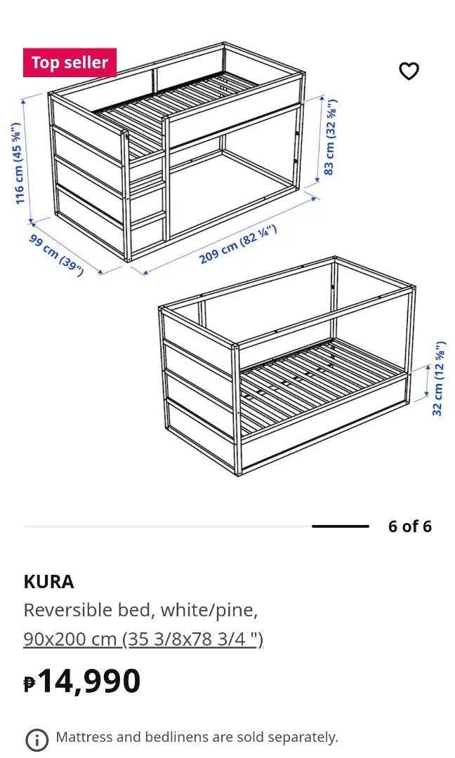 Ikea Kura bunk bed, Furniture & Home Living, Furniture, Bed Frames