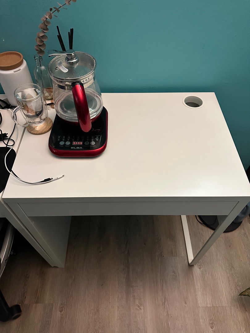IKEA Micke Computer Desk (White), Furniture & Home Living, Furniture