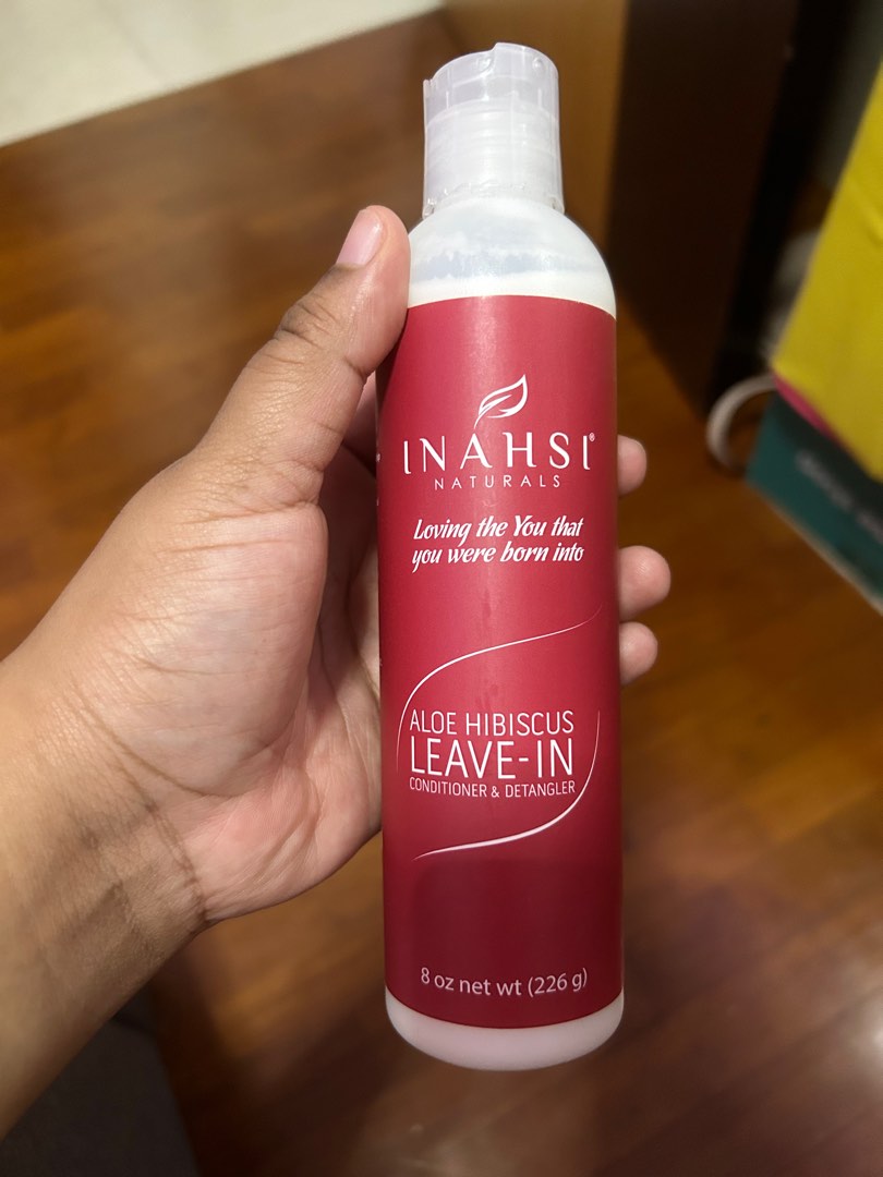 Inahsi Naturals Aloe Hibiscus LeaveIn Conditioner and Detangler