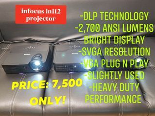 infocus in112 projector 2700 lumens bright display DLP
