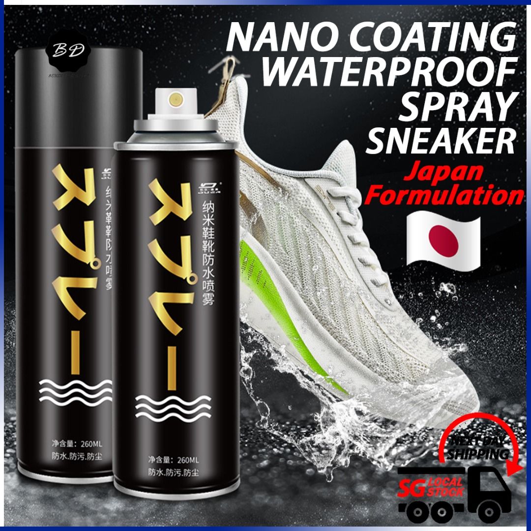 🚀Japan Shoe Waterproof Spray/ Sneaker Nanotechnology Waterproofing/ Water  & Stain Resistant Shoe Spray