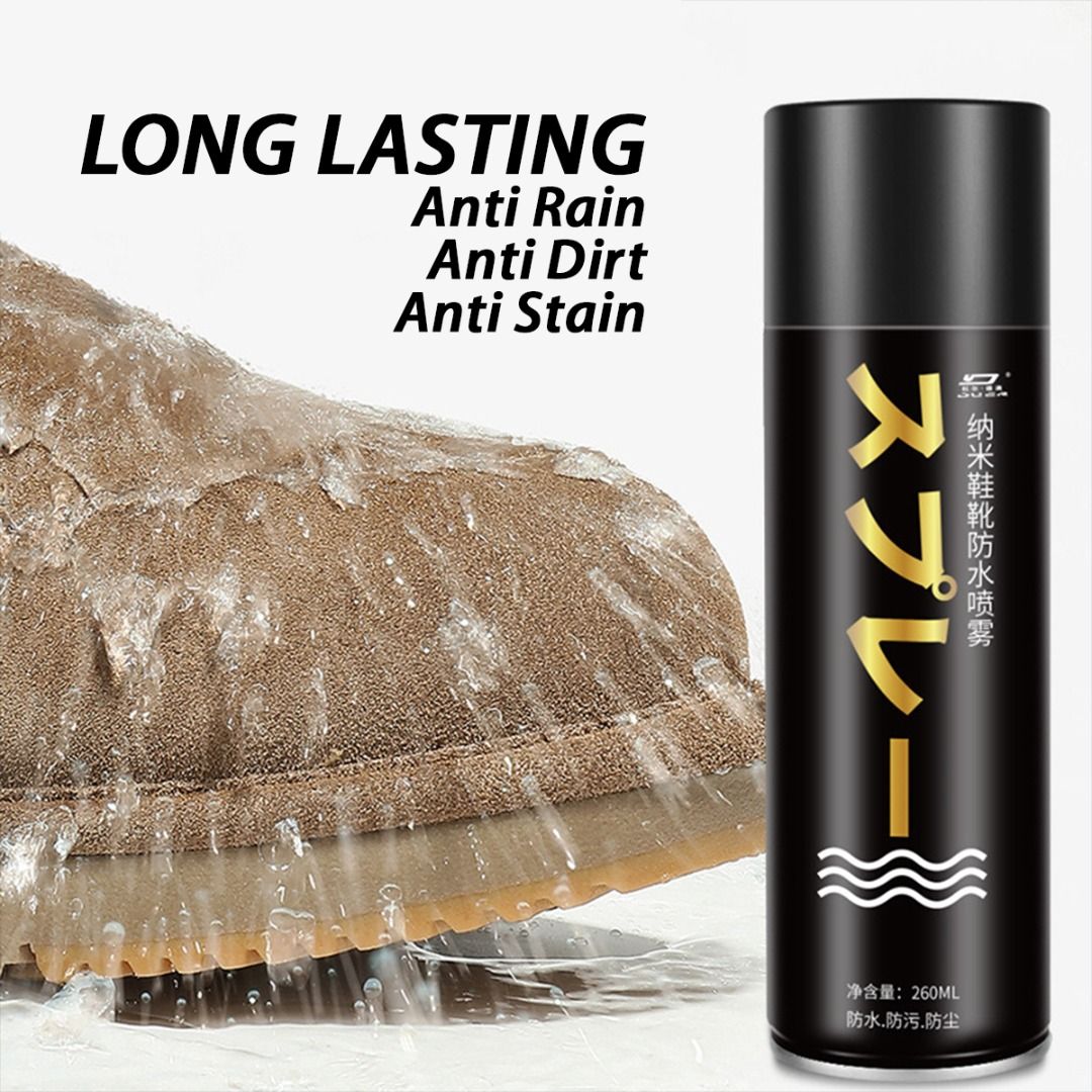 Japan Shoe Waterproof Spray Sneaker Nanotechnology Waterproofing Water Stain Resistant Shoe Spray