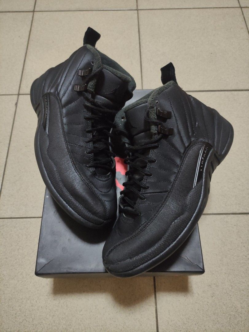 Jordan 12 winter all black clearance