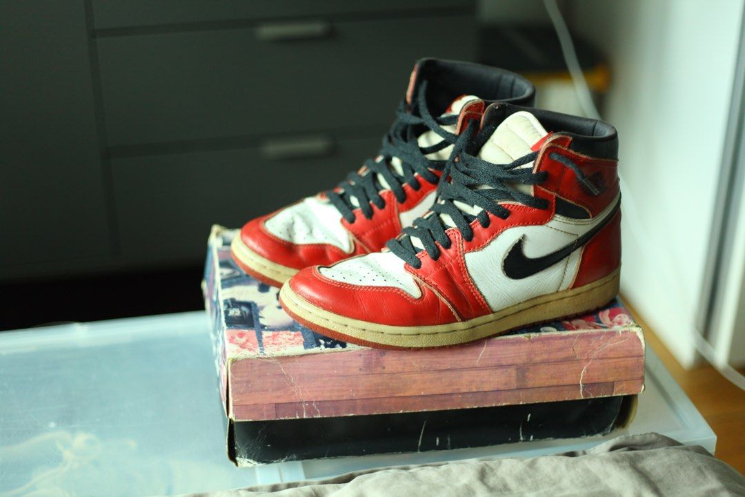 Jordan 1 Chicago 1994 US9.5, Men's Fashion, Footwear, Sneakers on ...