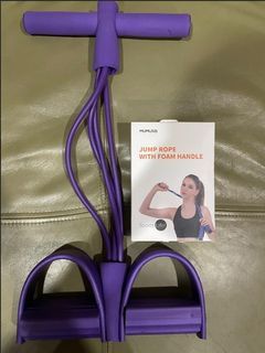 JUMP ROPE WITH FOAM HANDLE AND WORKOUT SET