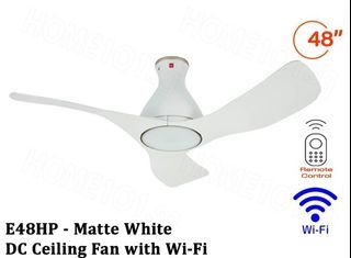 KDK E48HP CEILING FAN WITH NO LIGHT AND COMES WITH WIFI CONTROL
