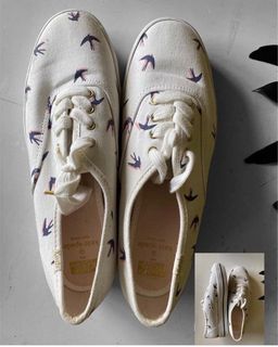Keds x Kate Spade NY Champion Triple Bird Swallow Sneakers  Like New