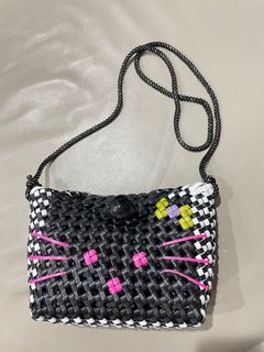 純手工製作編織Kitty包包