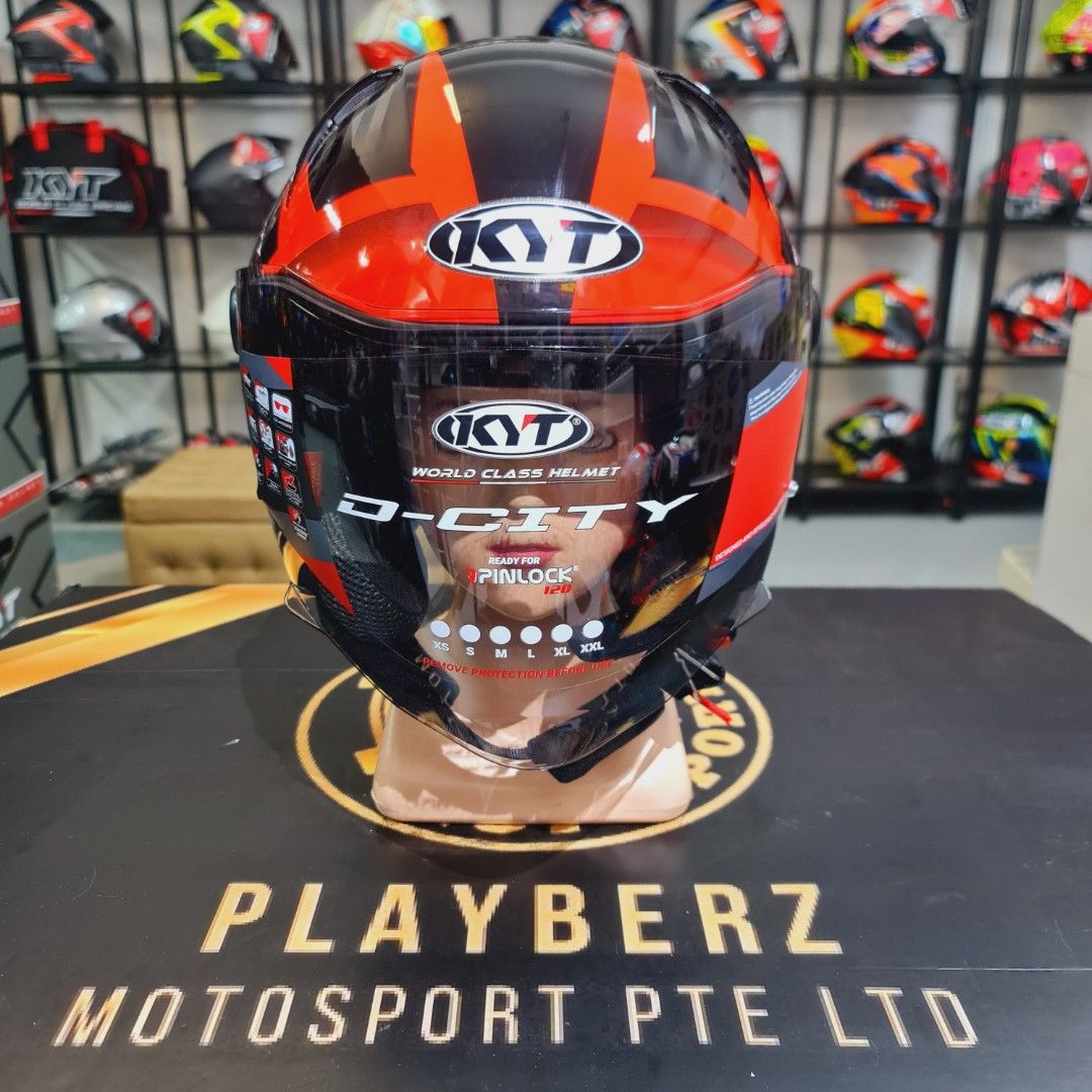 KYT D-CITY STRIPE BLACK RED HELMET.. 🔥!! (Category: Motorcycle Accessories) located in Singapore. Submitted by playberzmotosport (Listing ID 1229988563, Image 3). Description: KYT D-CITY STRIPE BLACK RED HELMET..!! RETAIL PRICE @$165 🌟NOW @$155 ONLY..!! (FREE ISLANDWIDE DELIVERY.. 😊👍) 🌟PSB APPROVED CERTIFIED 🌟BUILD IN SUN VISOR.. 😎👍 🌟BLUETOOTH SPEAKER SPACE SLOT 🌟SMALL EXTERIOR SHELL (ABLE TO FIT MOST MOTORCYCLE HELMET COMPARTMENT.. 👍�
