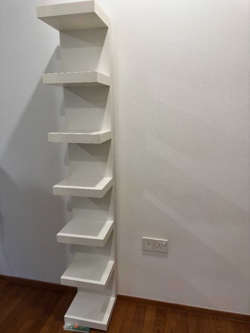 LACK Wall shelf unit, white, 30x190 cm, Furniture & Home Living