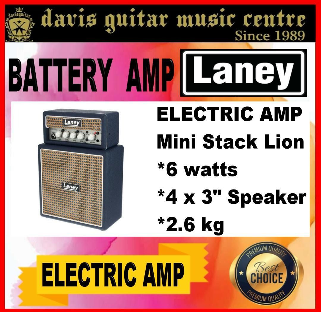 Laney Electric Guitar Amplifier Mini Stack Amp Lion with FREE