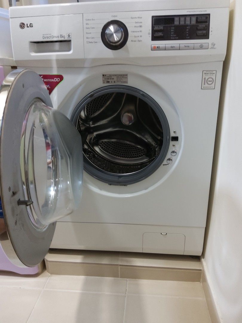 LG Direct Drive 8 kg washing machine for sale, TV & Home Appliances