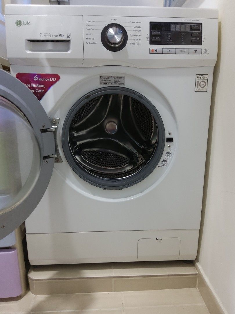 LG Direct Drive 8 kg washing machine for sale, TV & Home Appliances