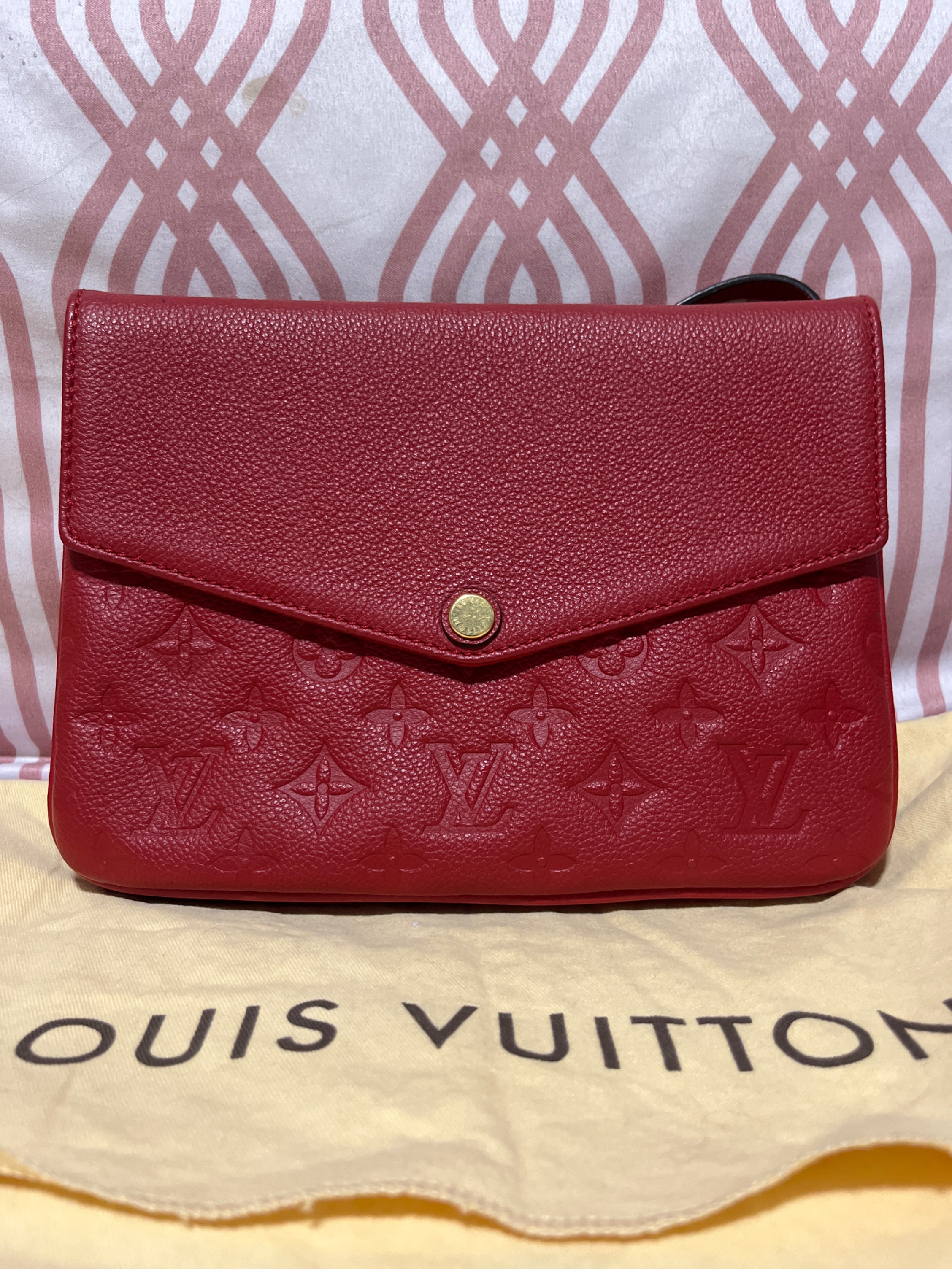 035vintage - Louis Vuitton Twinset Twice Empreinte Bag - pink!   -twice-empreinte-bag-pink/