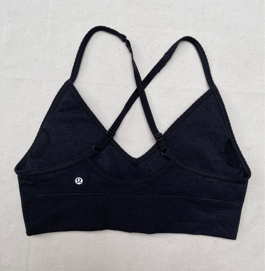 LULULEMON ATHLETICA Ebb to Street Bra Black 6 on Carousell