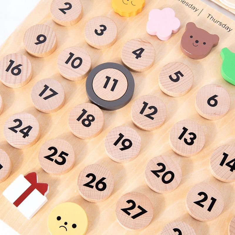 Magnetic Perpetual Calendar Babies Kids Infant Playtime on Carousell