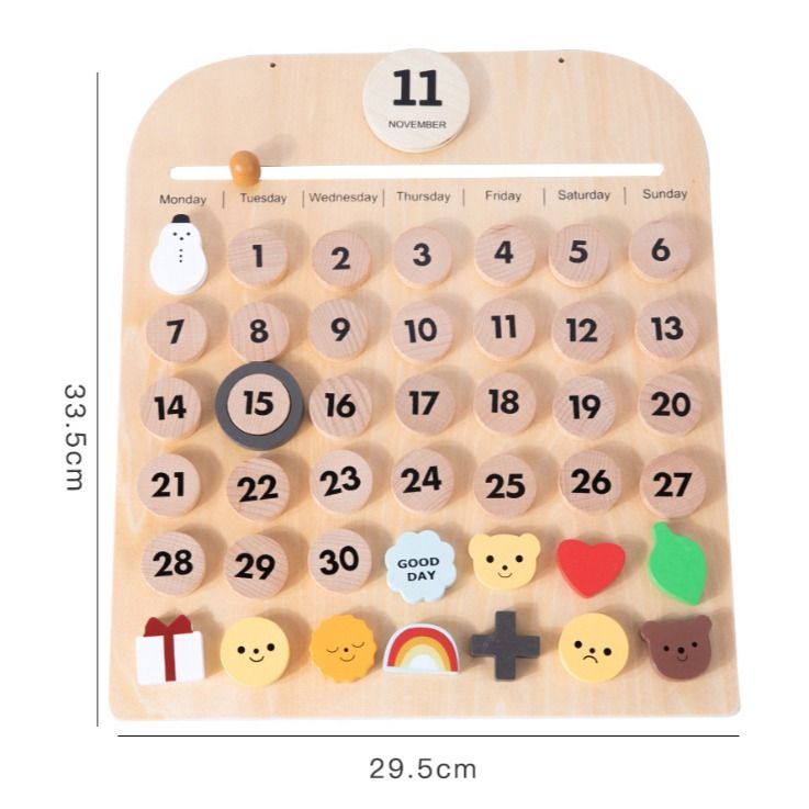 Magnetic Perpetual Calendar Babies Kids Infant Playtime on Carousell